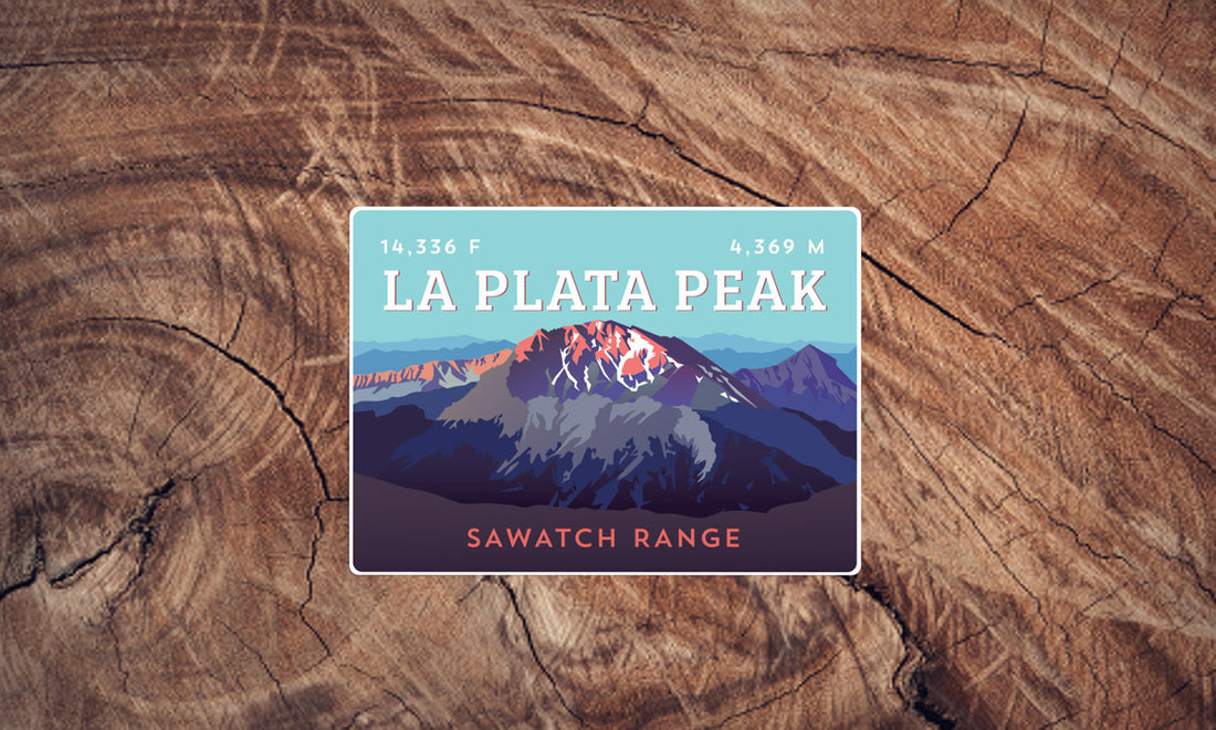 La Plata Peak Colorado 14er Sticker