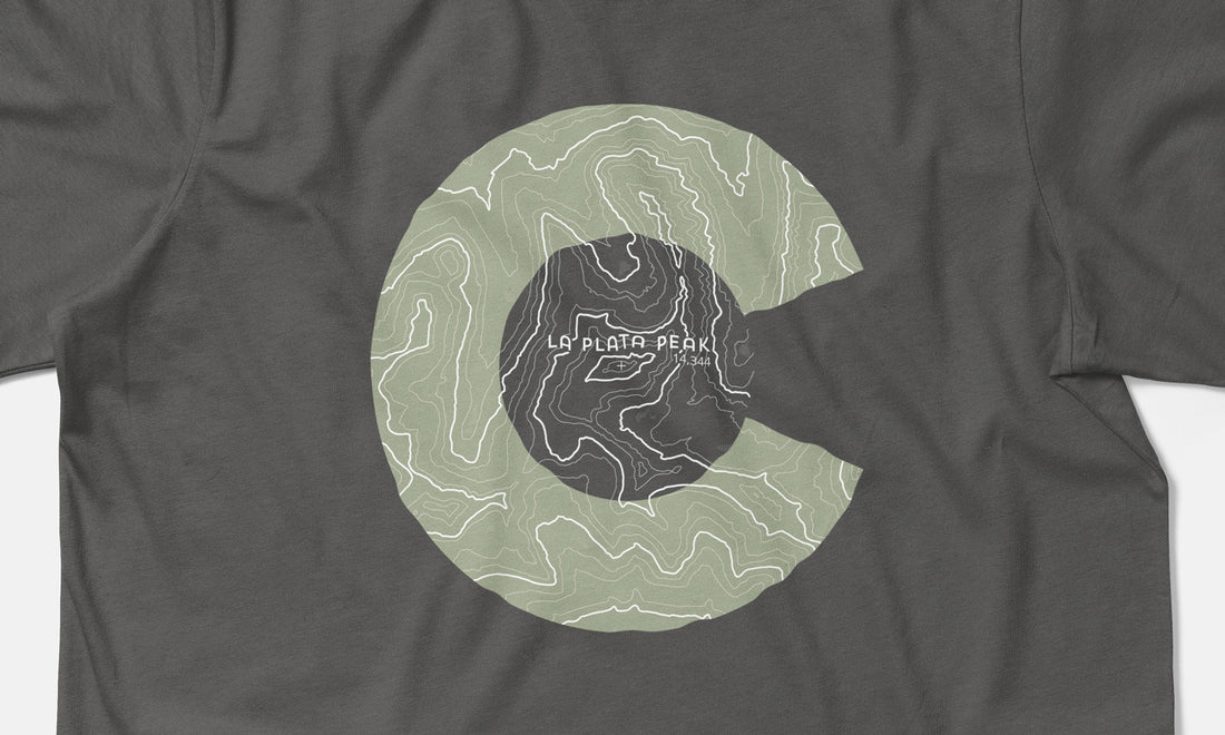 La Plata Peak Topo 14er Shirt