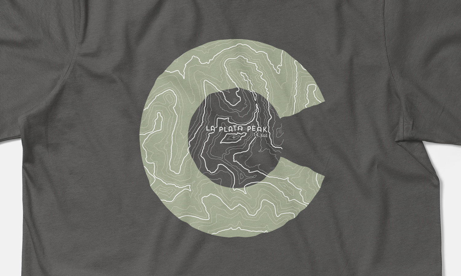 La Plata Peak Topo 14er Shirt