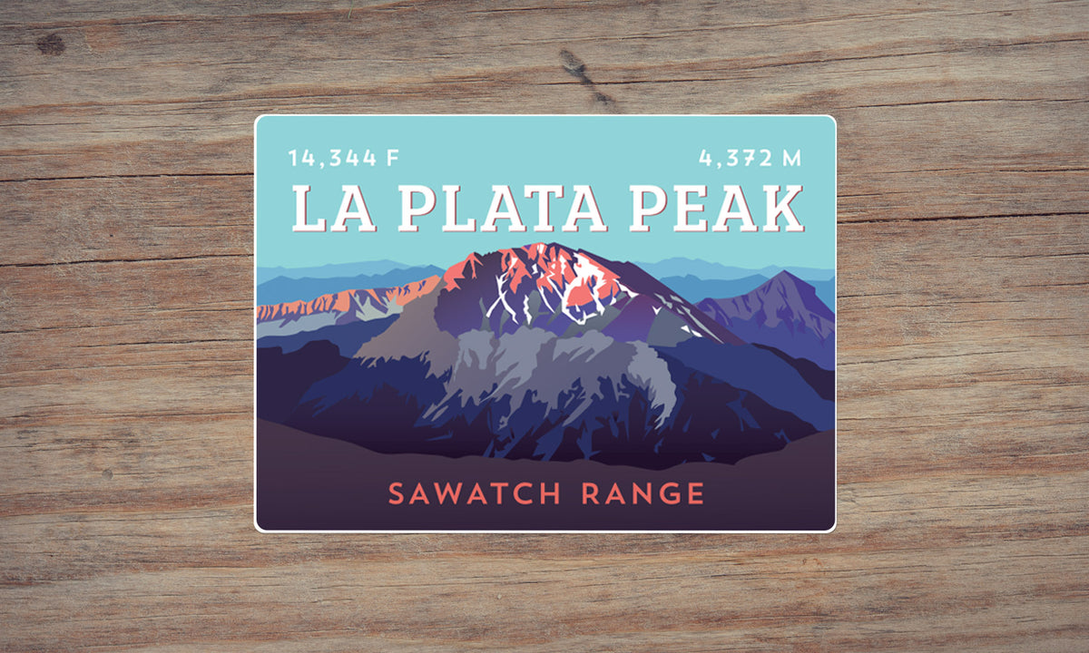 La Plata Peak Colorado 14er Sticker