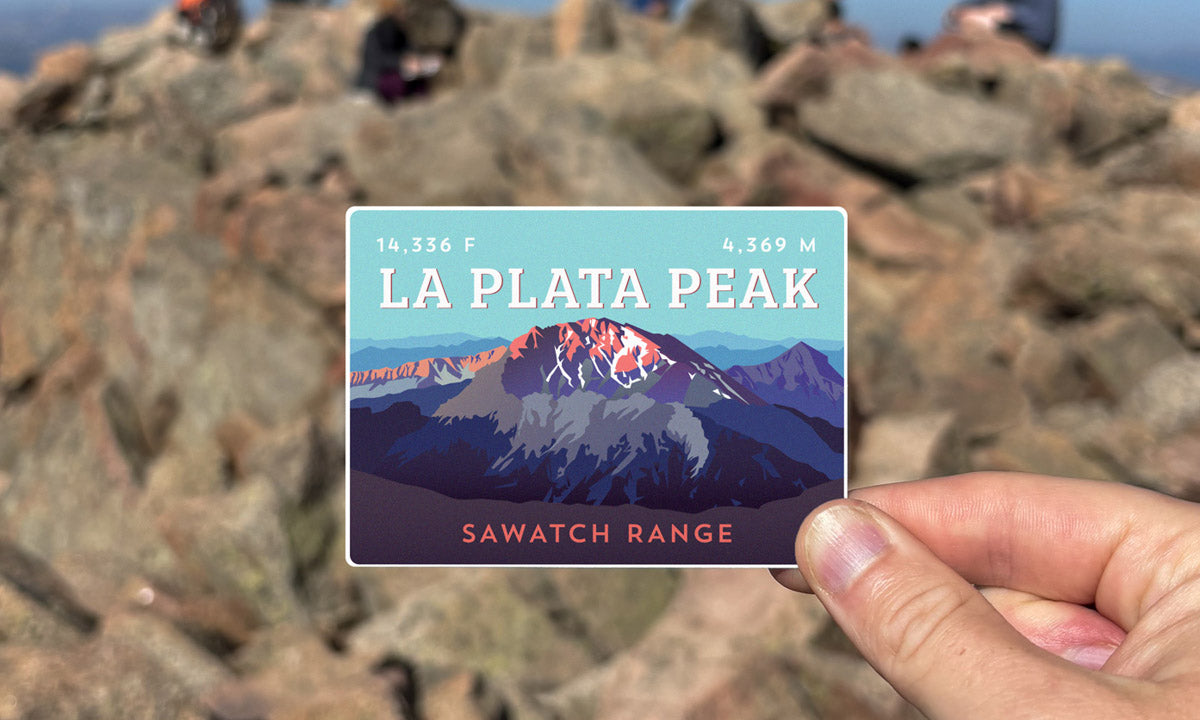 La Plata Peak Colorado 14er Sticker