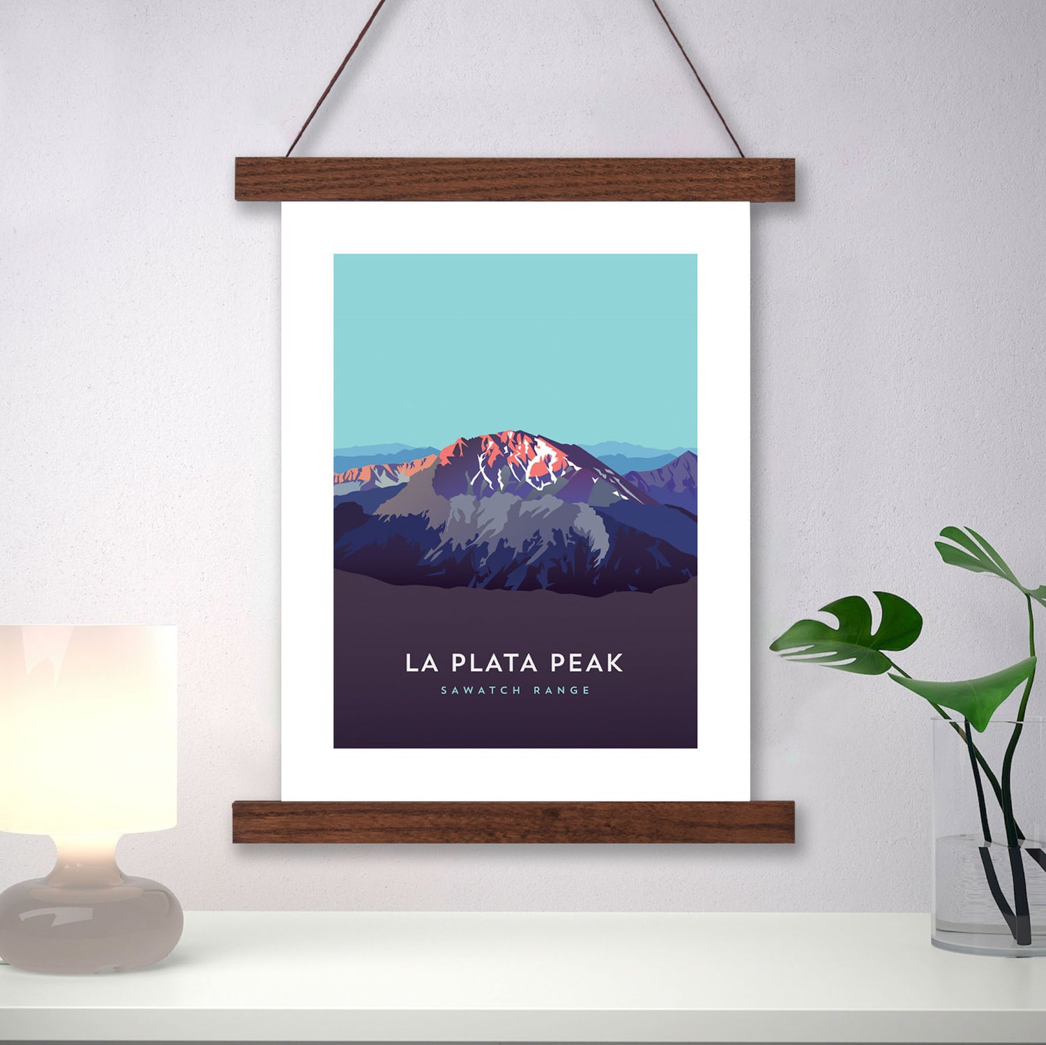 La Plata Peak Colorado 14er Hanger Frame Poster