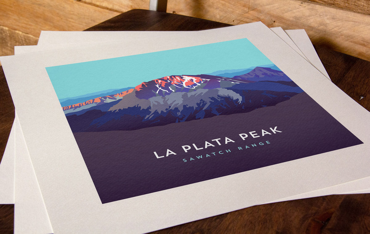 La Plata Peak Colorado 14er Art Print