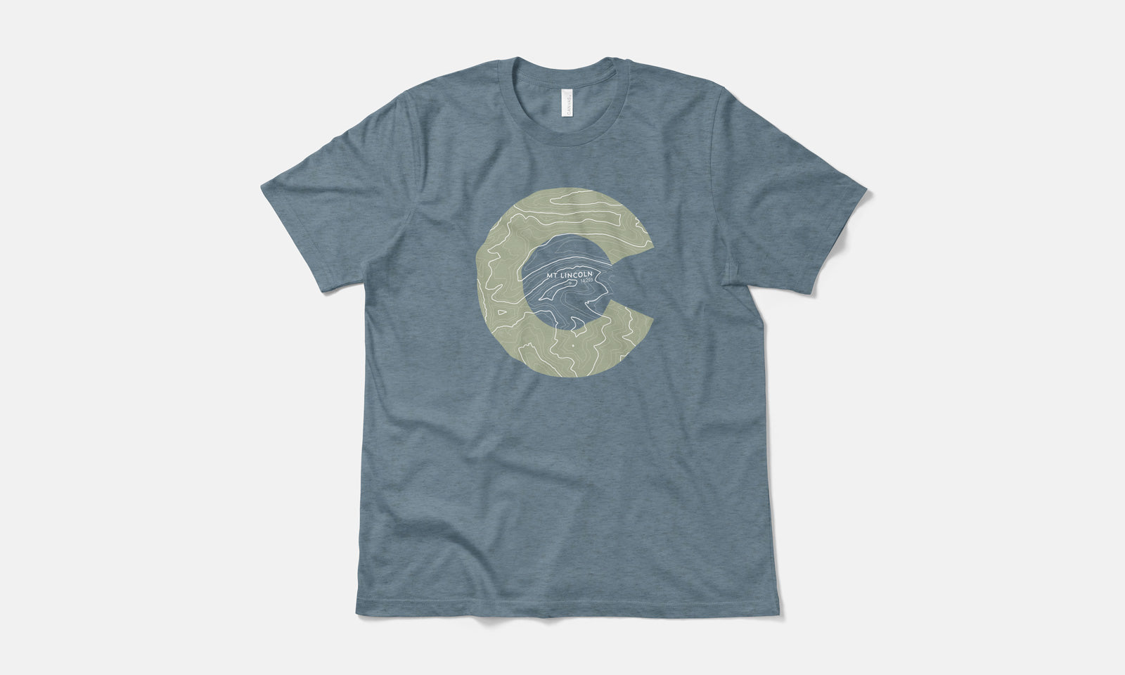 Mount Lincoln Topo 14er Shirt