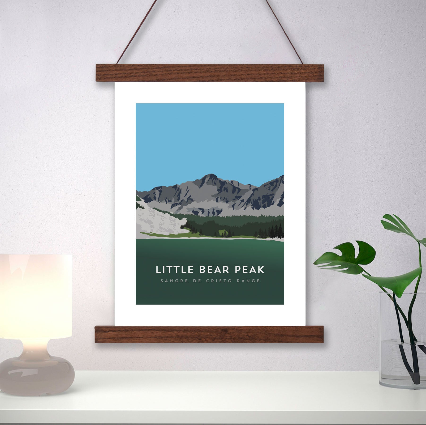 Little Bear Peak Colorado 14er Hanger Framed Art Print