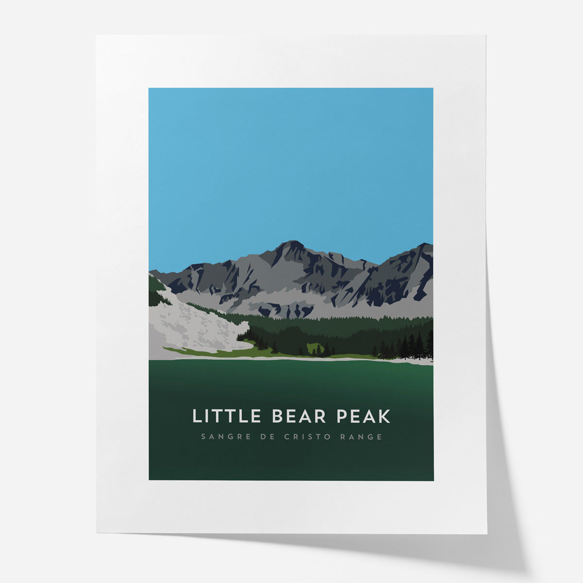 Little Bear Peak Colorado 14er Poster