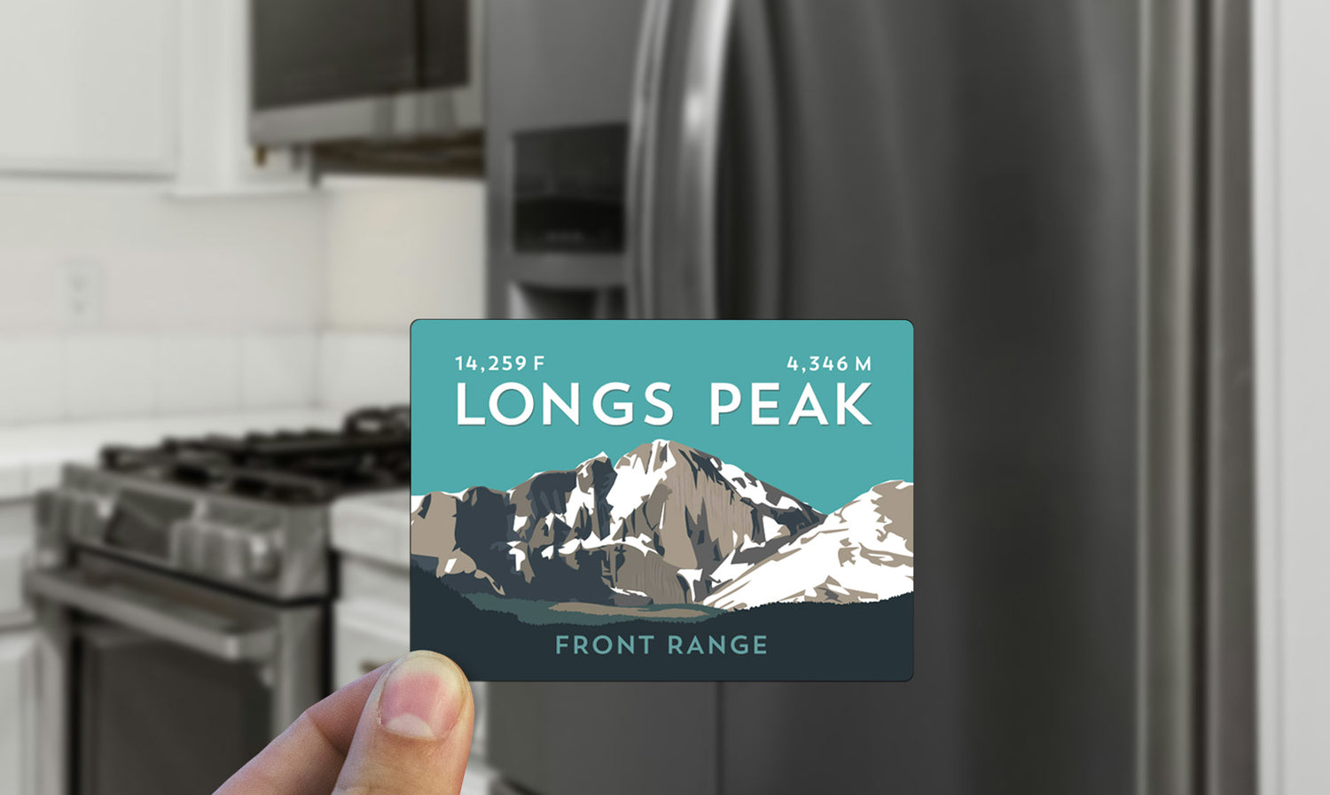 Longs Peak Colorado 14er Magnet