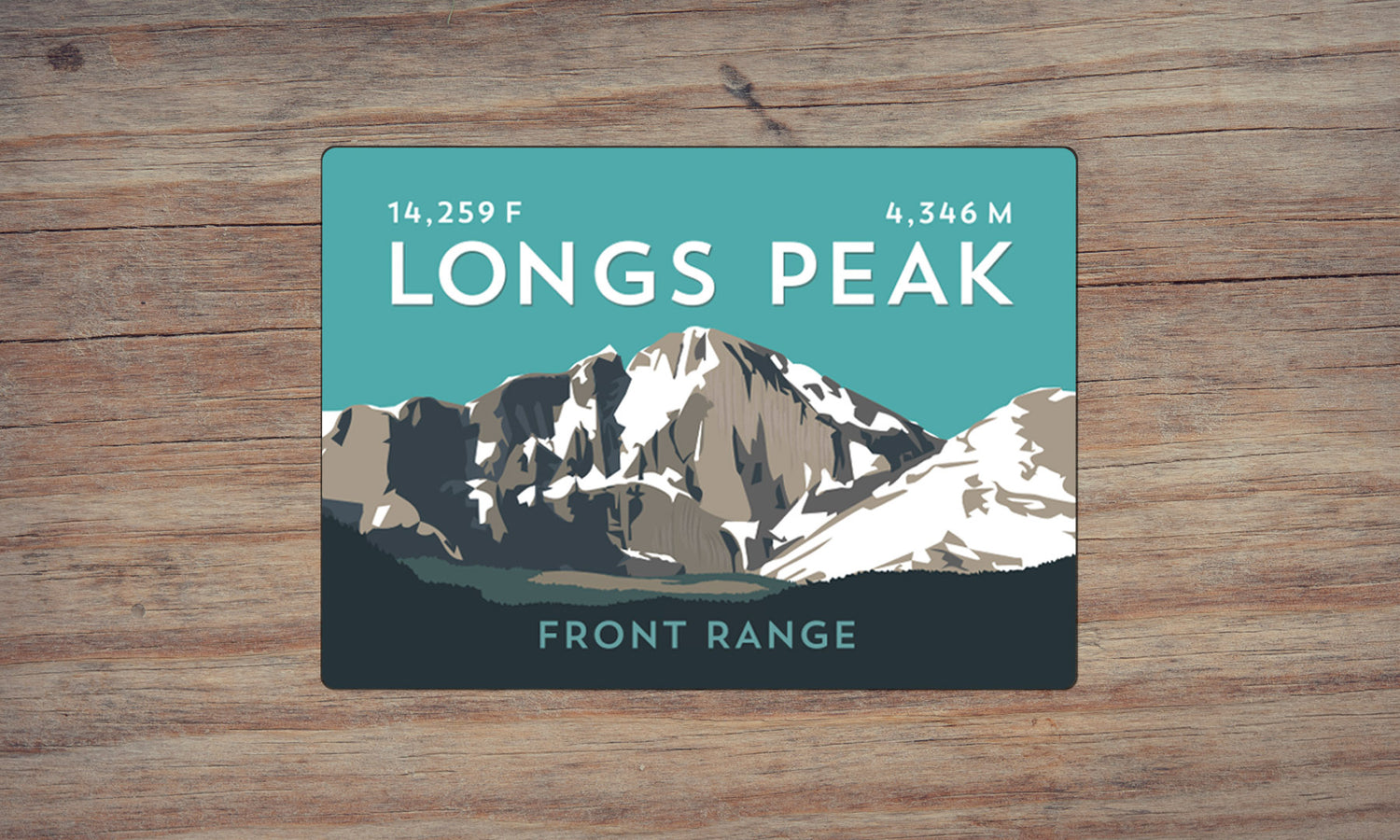 Longs Peak Colorado 14er Magnet