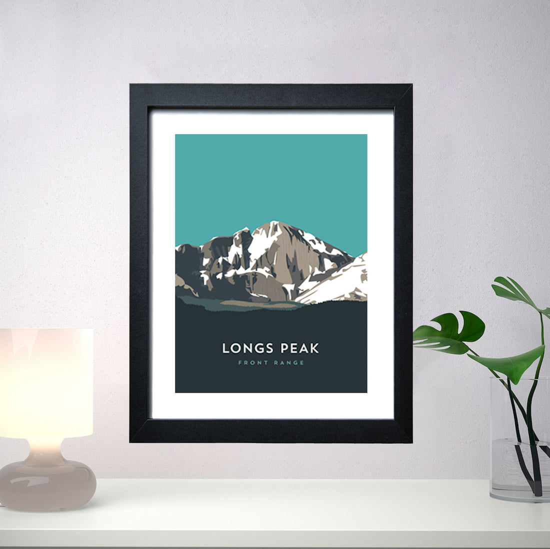 Longs Peak Colorado 14er Framed Poster