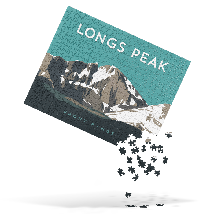 Longs Peak Colorado 14er Mountain Jigsaw Puzzle