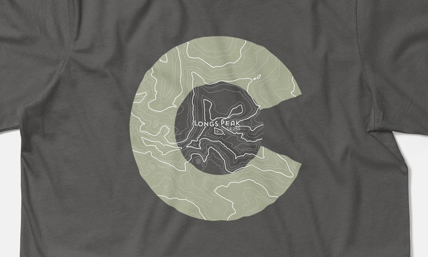 Longs Peak Topo 14er Shirt