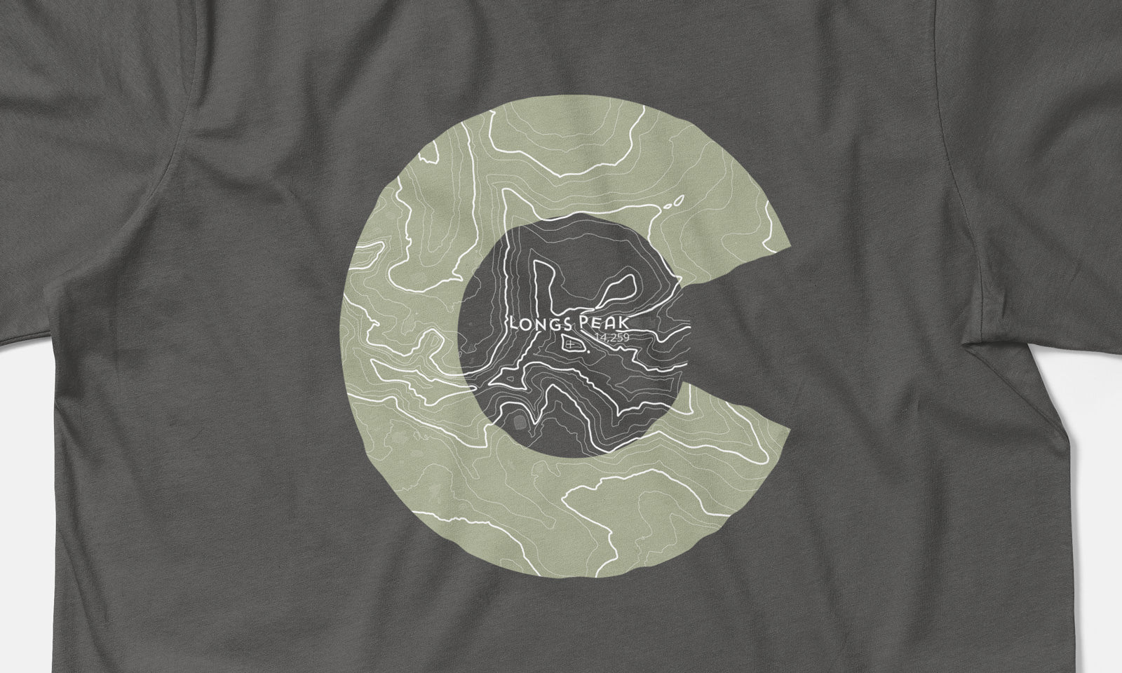 Longs Peak Topo 14er Shirt
