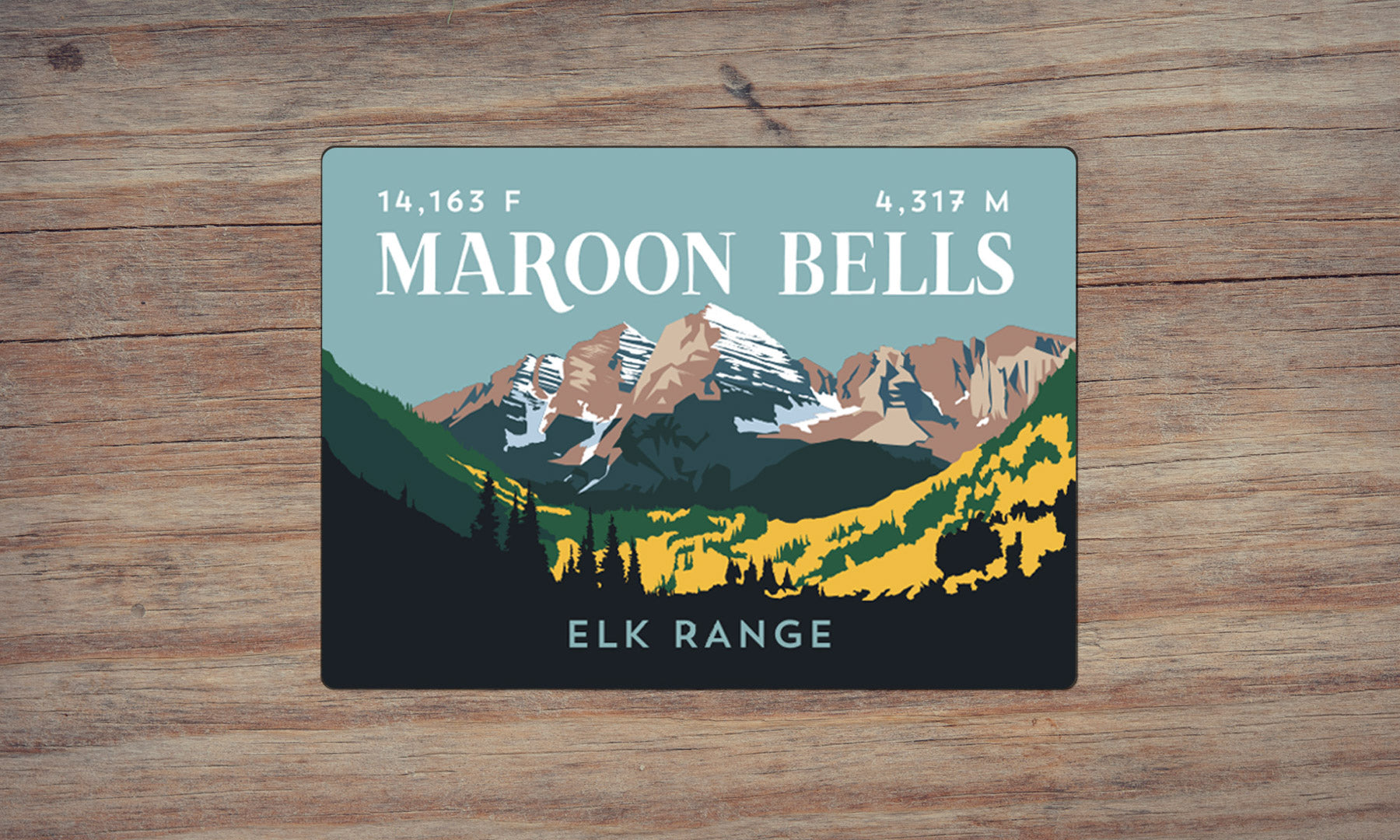 Maroon Bells Colorado 14er Magnet