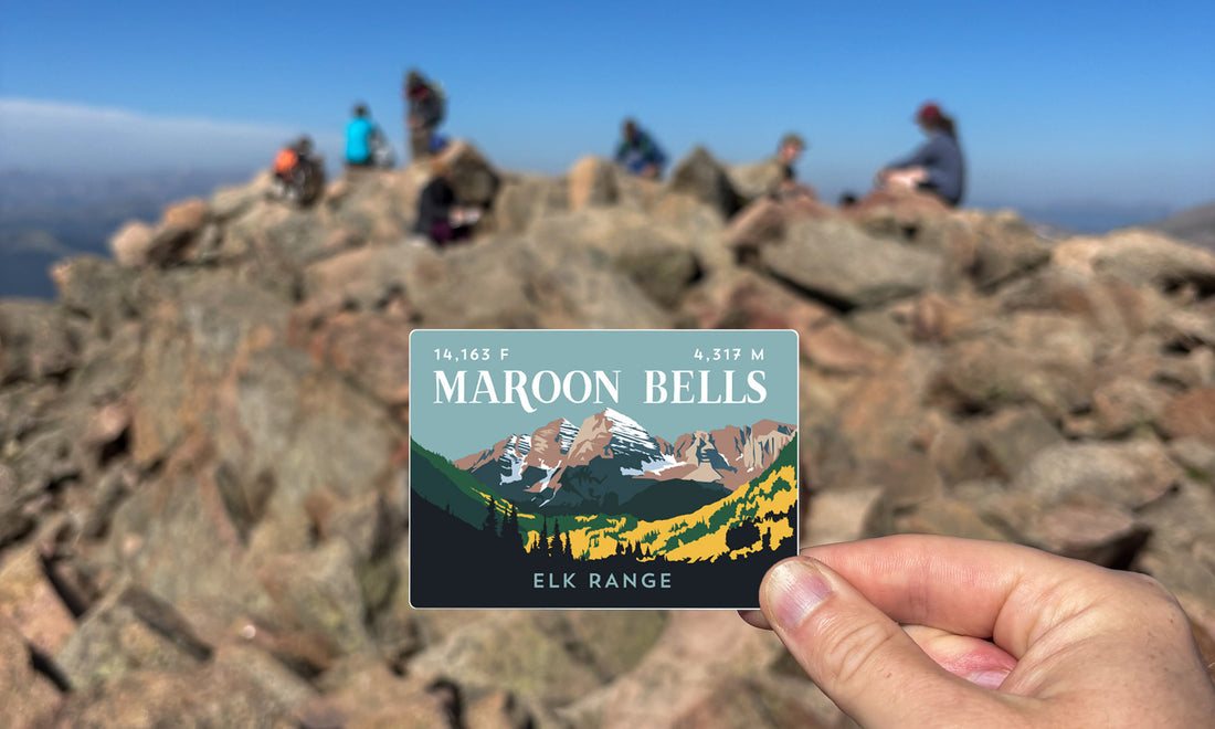 Maroon Bells Colorado 14er Sticker