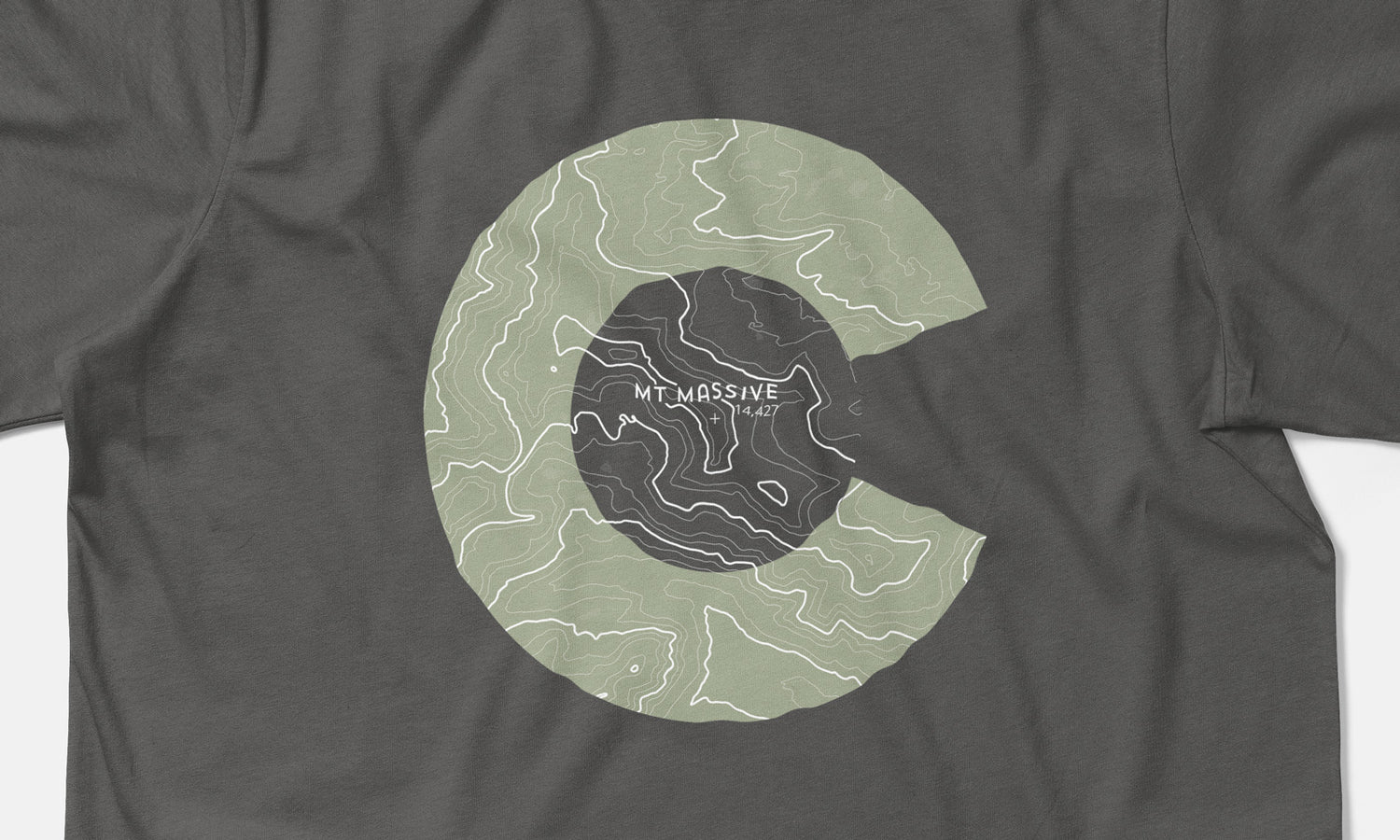 Mount Massive Topo 14er Shirt