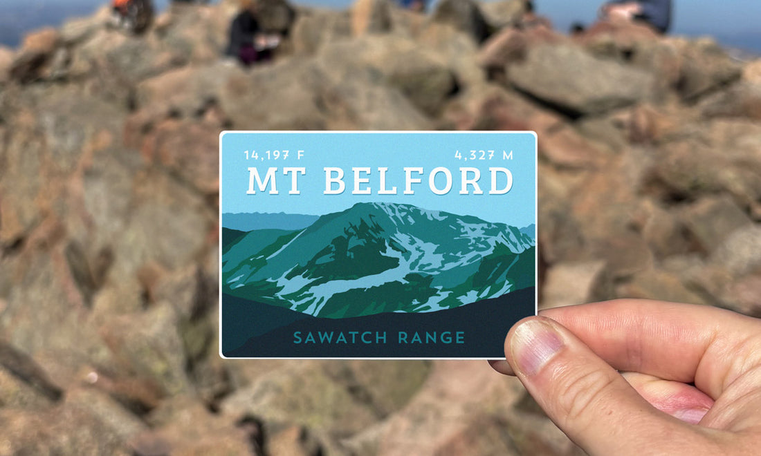 Mount Belford Colorado 14er Sticker