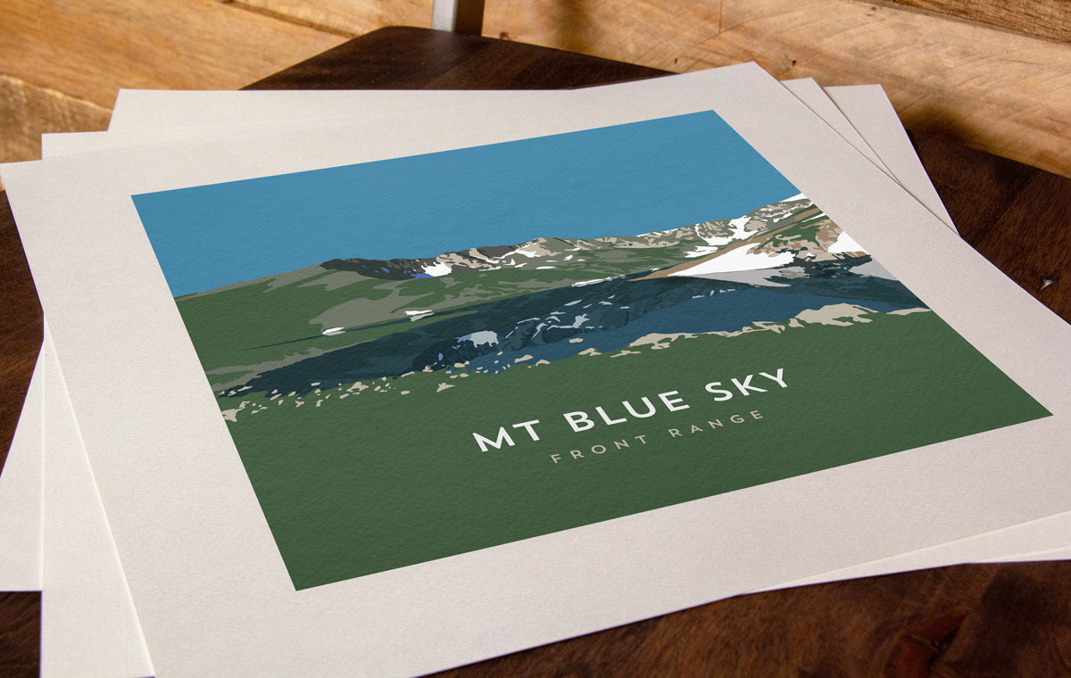 Mount Blue Sky Colorado 14er Print