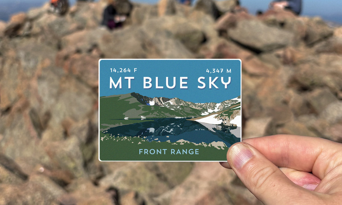 Mount Blue Sky Colorado 14er Sticker