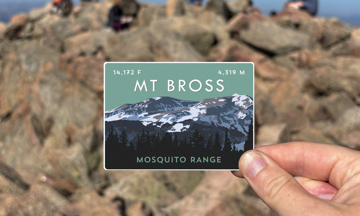 Mount Bross Colorado 14er Sticker