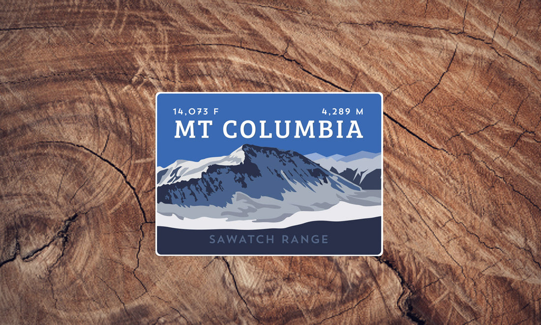Mount Columbia Colorado 14er Sticker