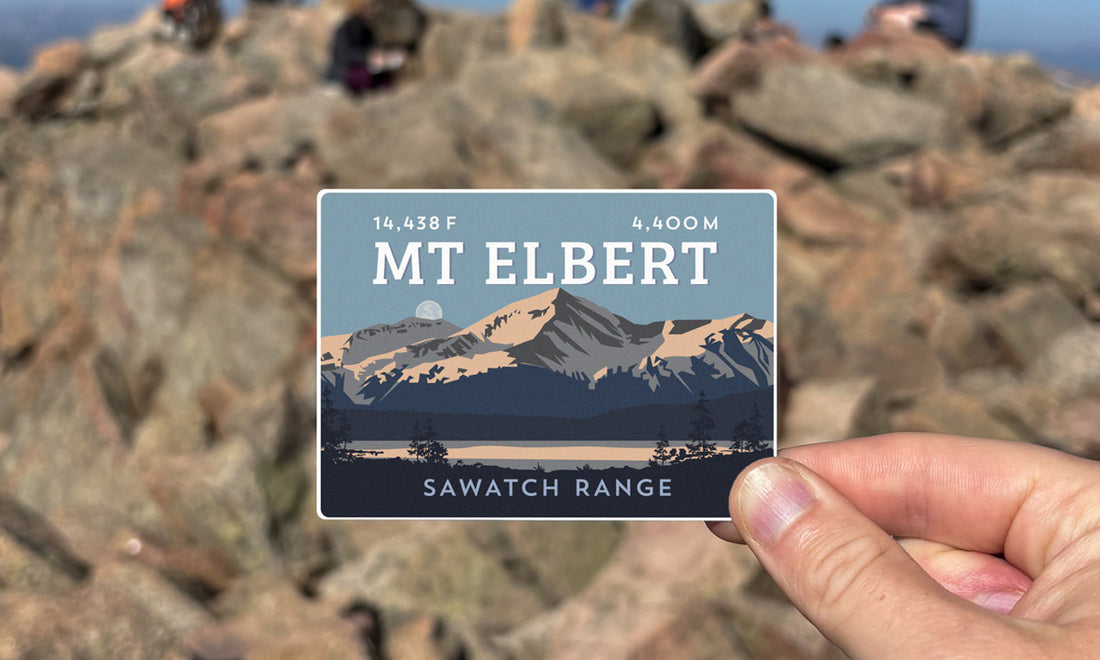 Mount Elbert Colorado 14er Sticker