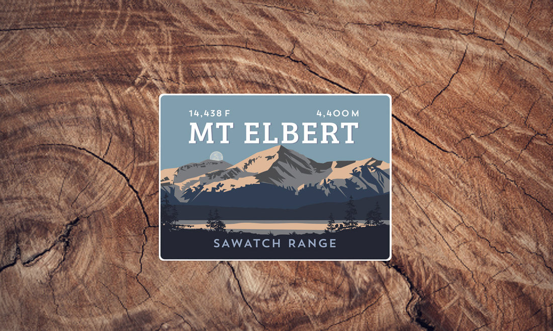 Mount Elbert Colorado 14er Sticker