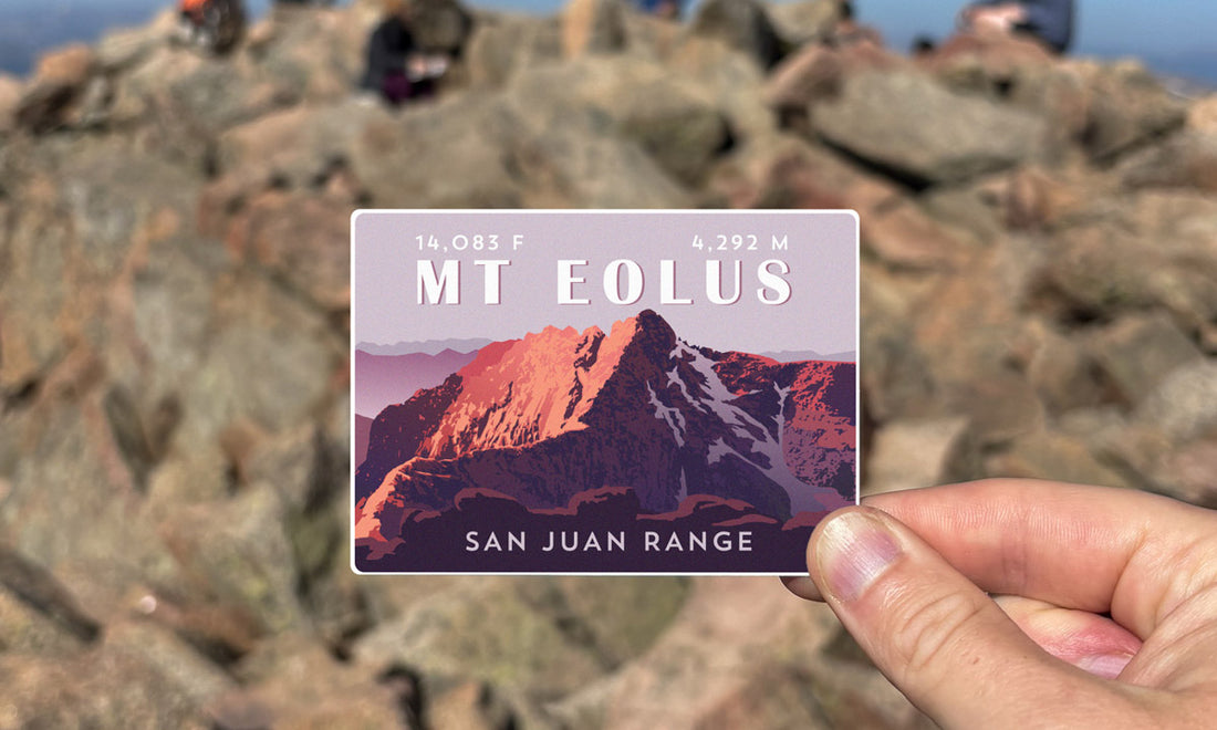 Mount Eolus Colorado 14er Sticker