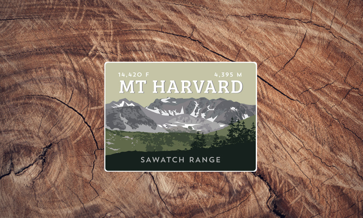 Mount Harvard Colorado 14er Sticker