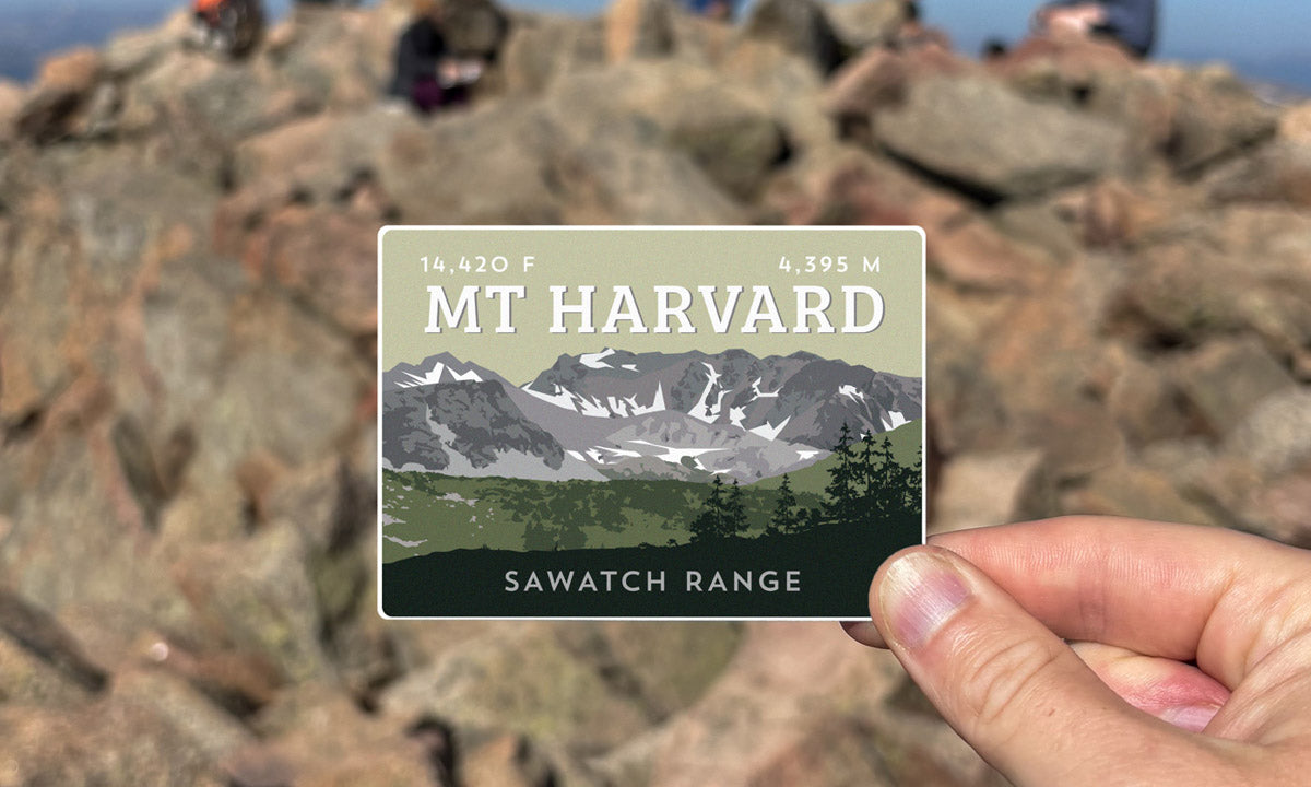 Mount Harvard Colorado 14er Sticker