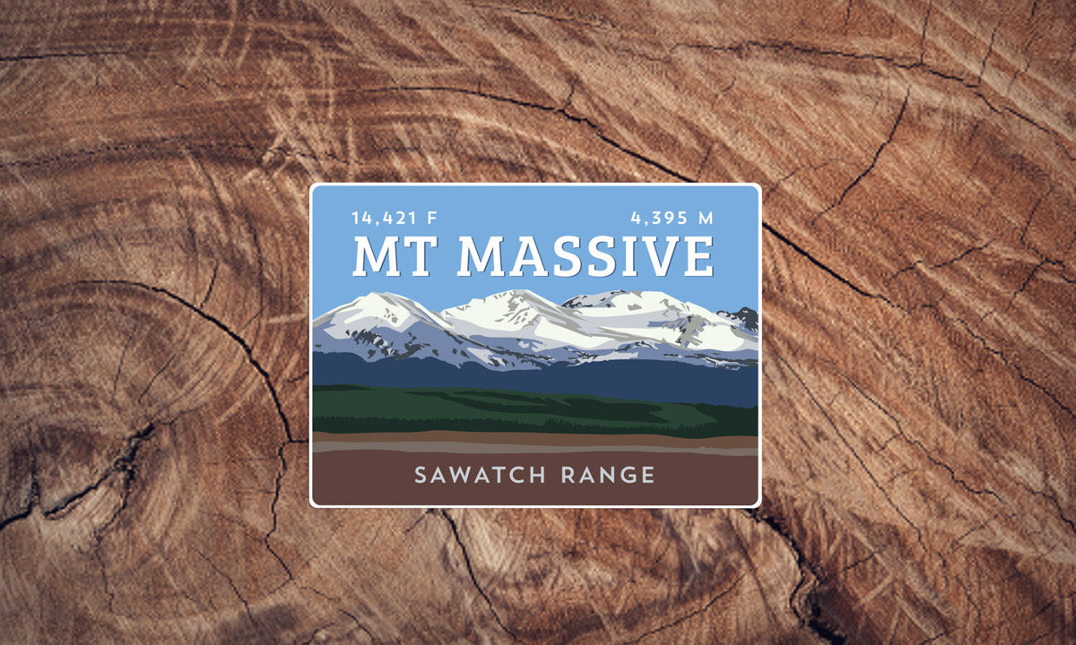 Mount Massive Colorado 14er Sticker