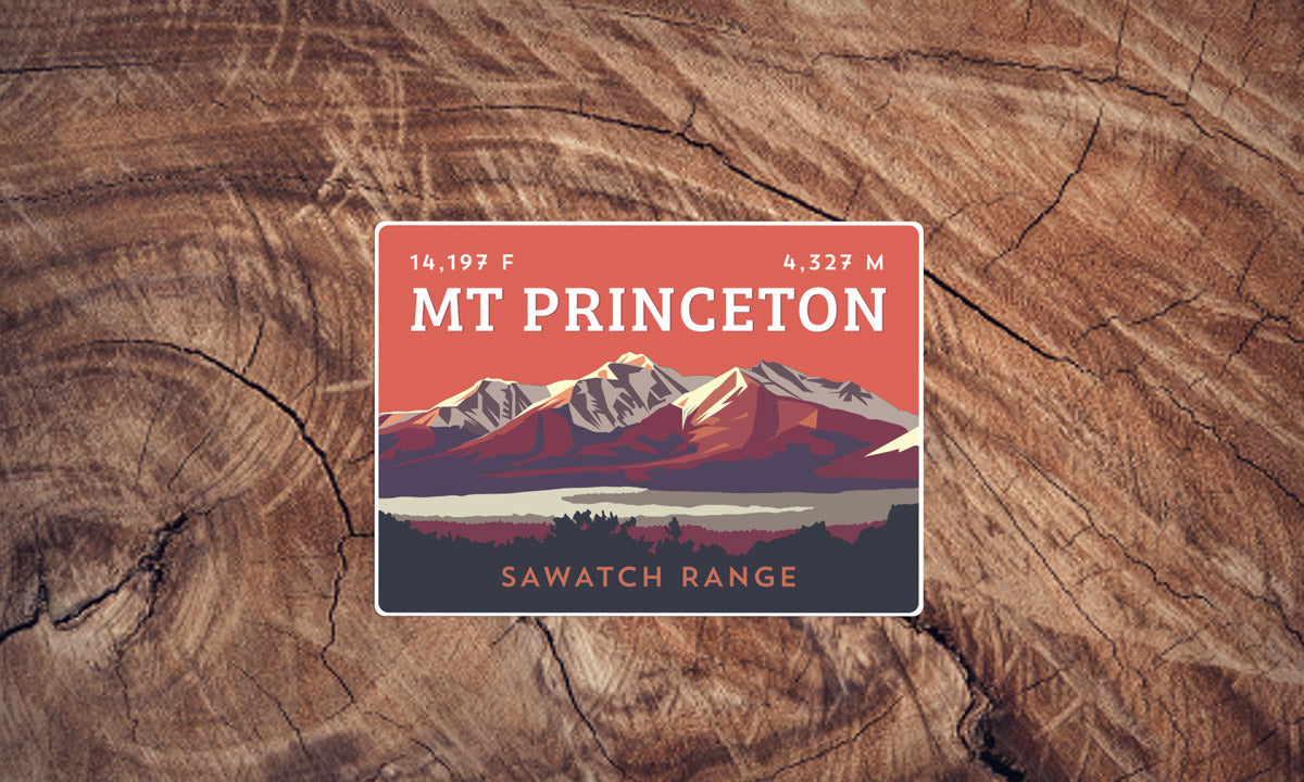 Mount Princeton Colorado 14er Sticker