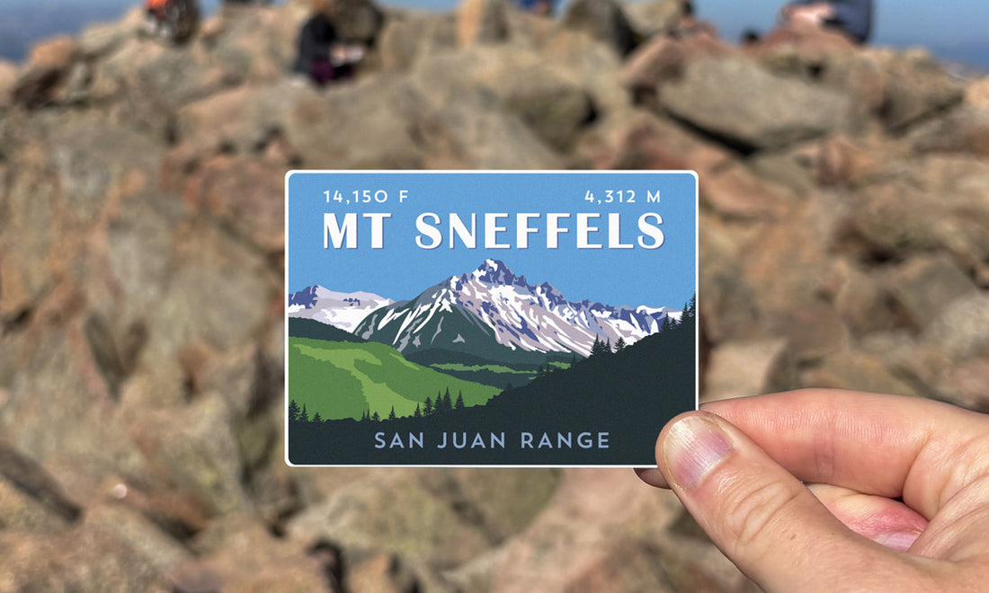 Mount Sneffels Colorado 14er Sticker