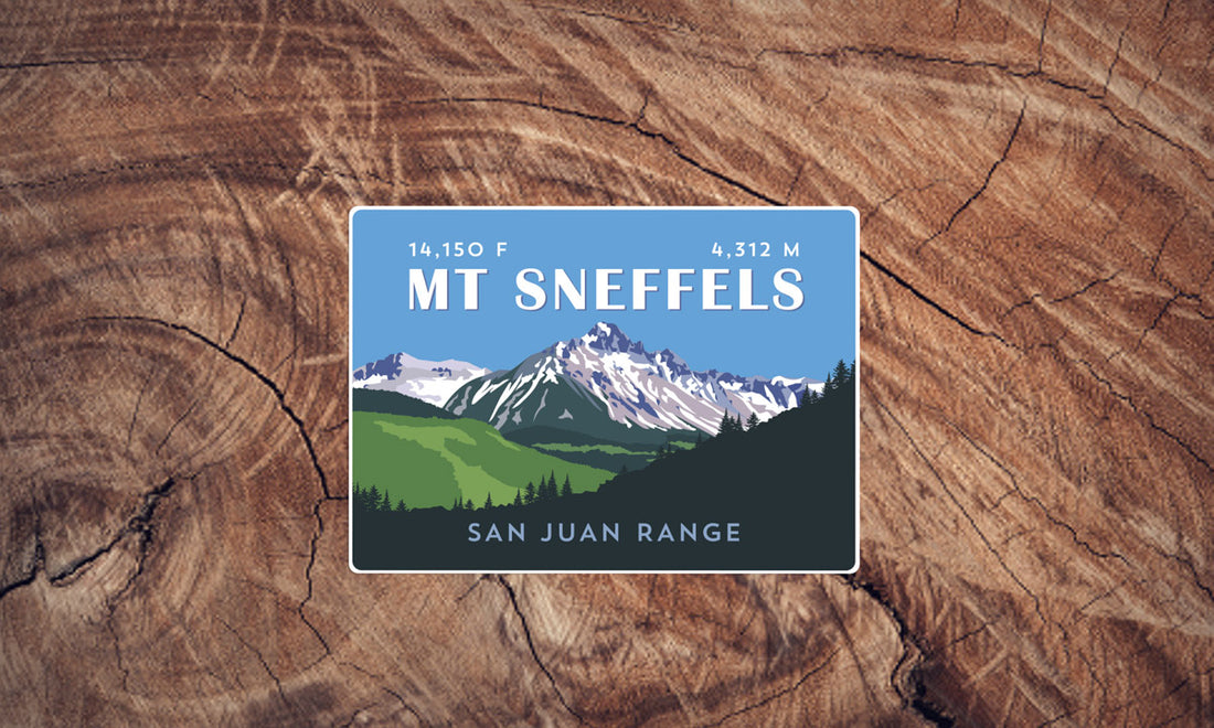 Mount Sneffels Colorado 14er Sticker