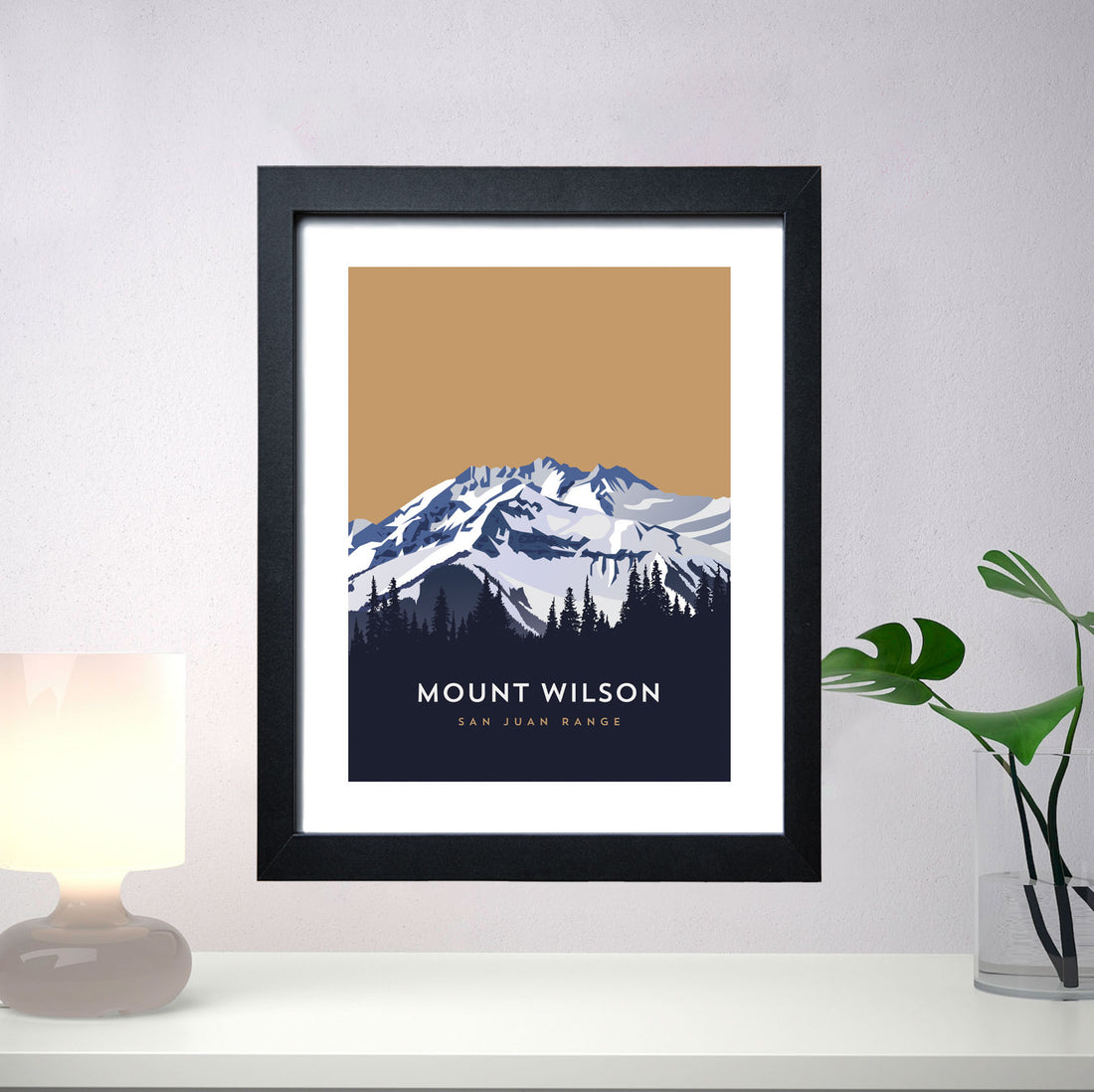 Mount Wilson Colorado 14er Framed Poster
