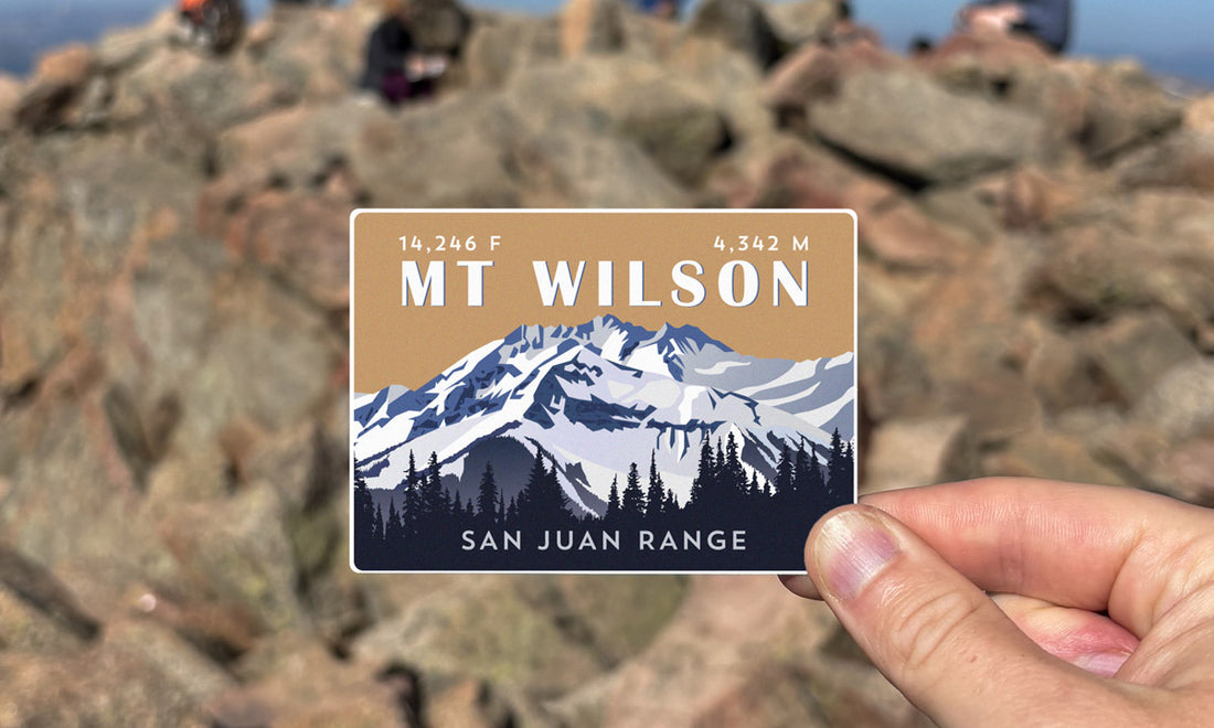 Mount Wilson Colorado 14er Sticker