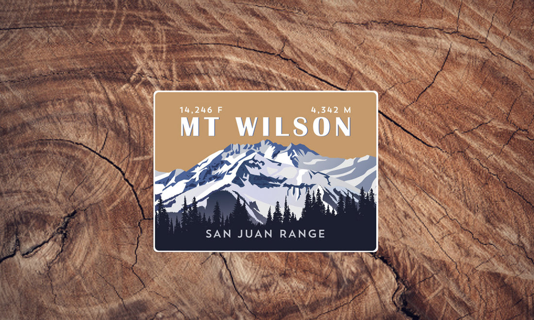 Mount Wilson Colorado 14er Sticker