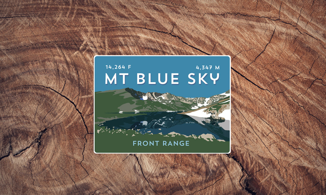 Mount Blue Sky Colorado 14er Sticker