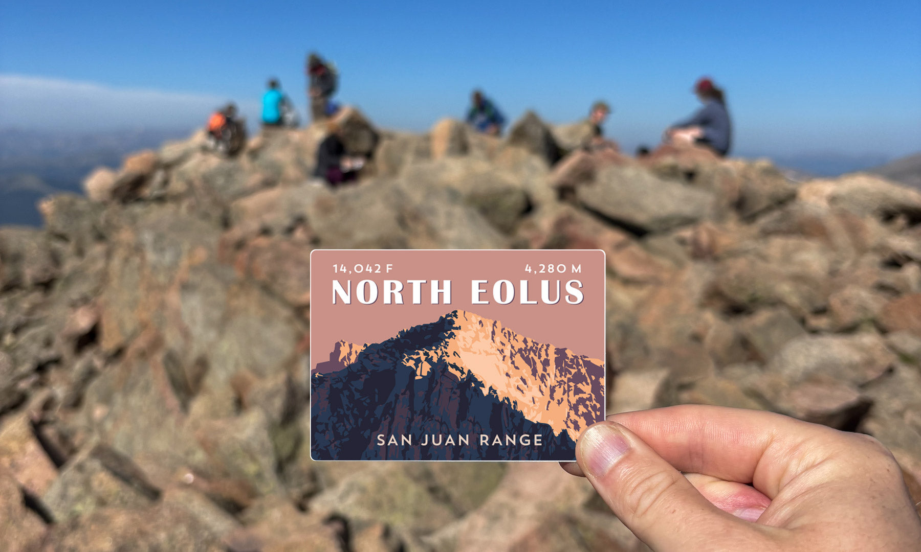 North Eolus Colorado 14er Sticker
