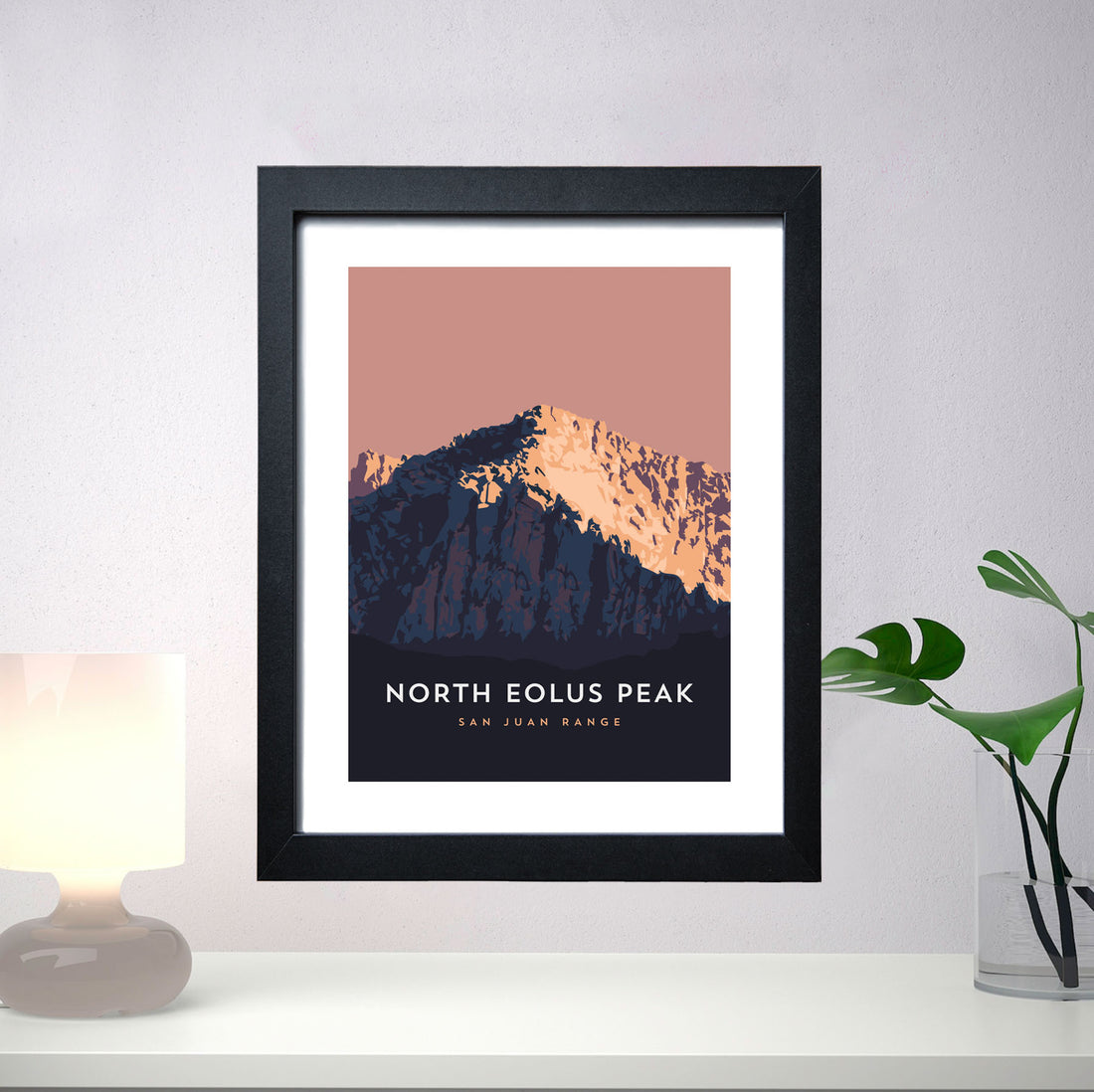 North Eolus Colorado 14er Framed Poster