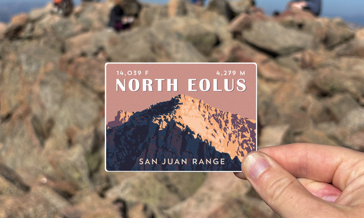 North Eolus Colorado 14er Sticker