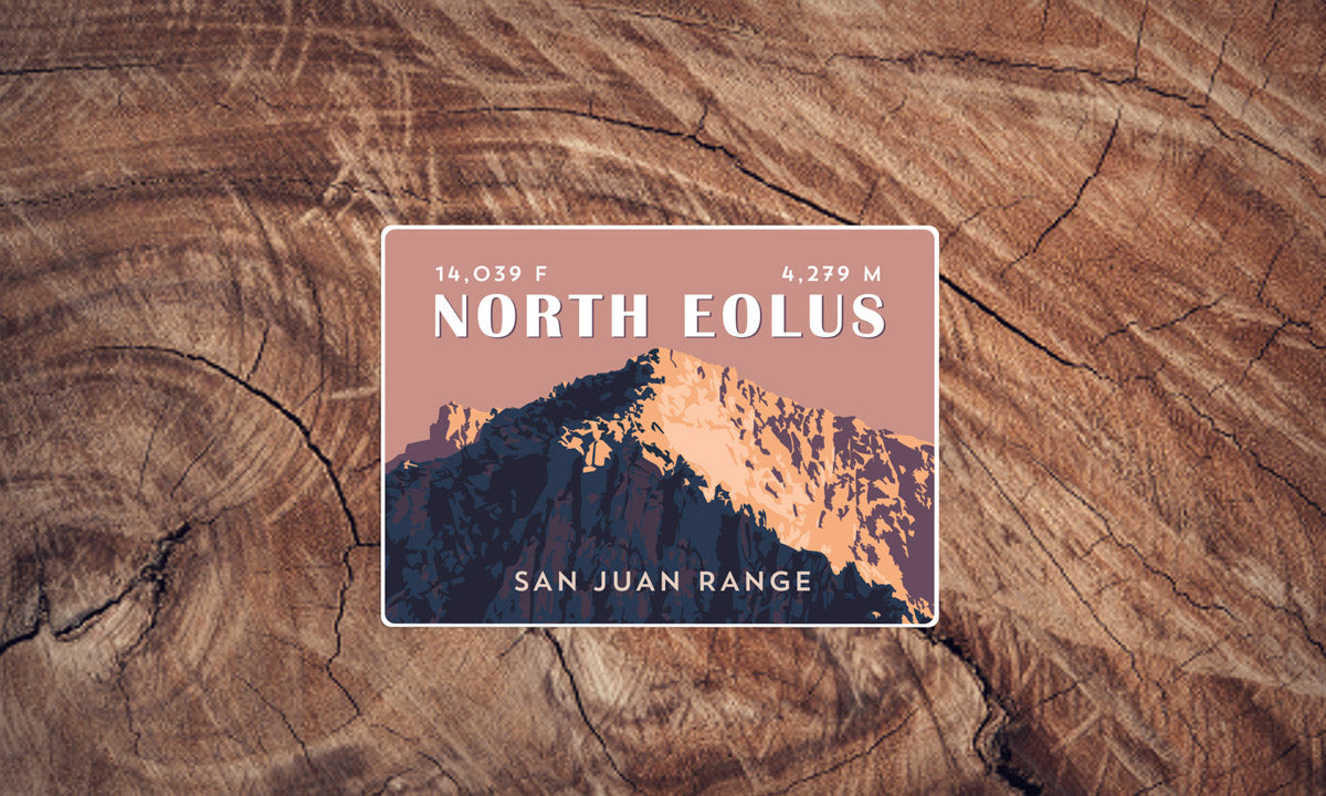 North Eolus Colorado 14er Sticker