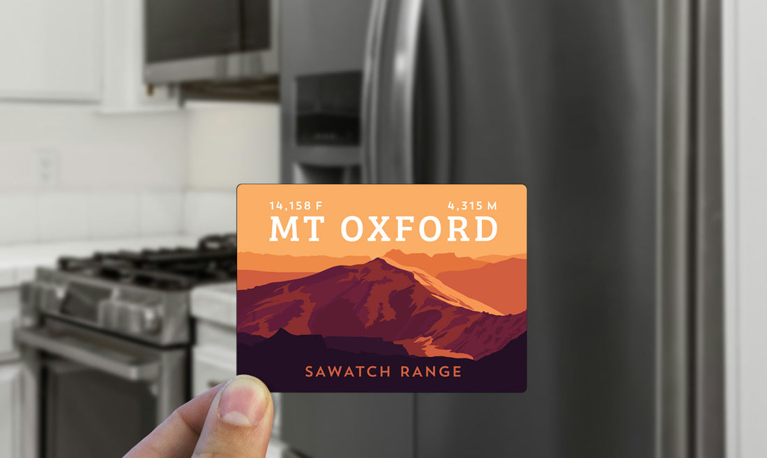 Mount Oxford Colorado 14er Magnet