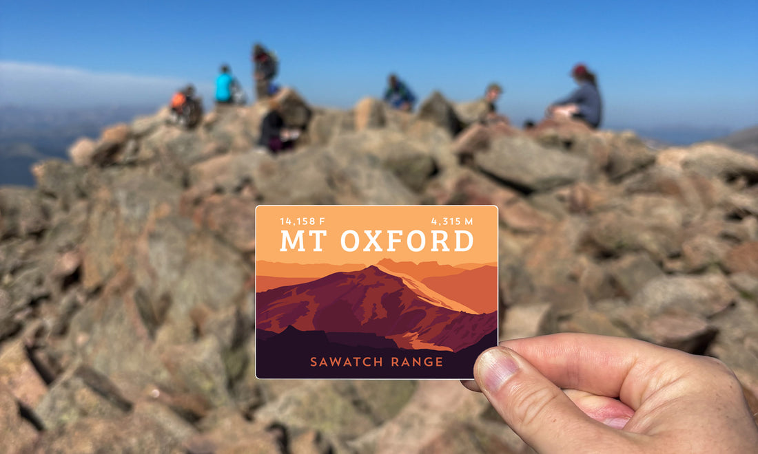 Mount Oxford Colorado 14er Sticker