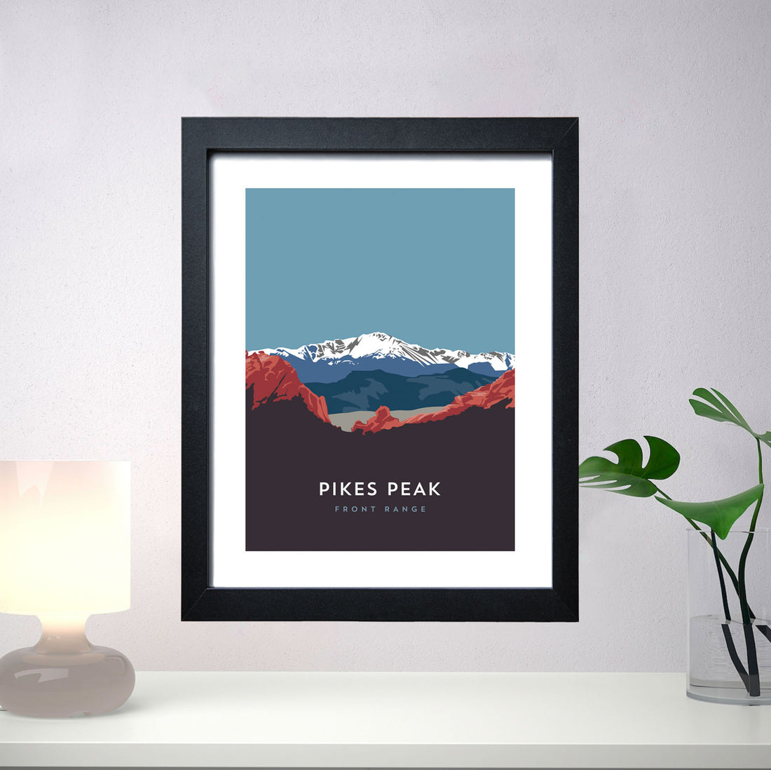 Pikes Peak Colorado 14er Framed Poster