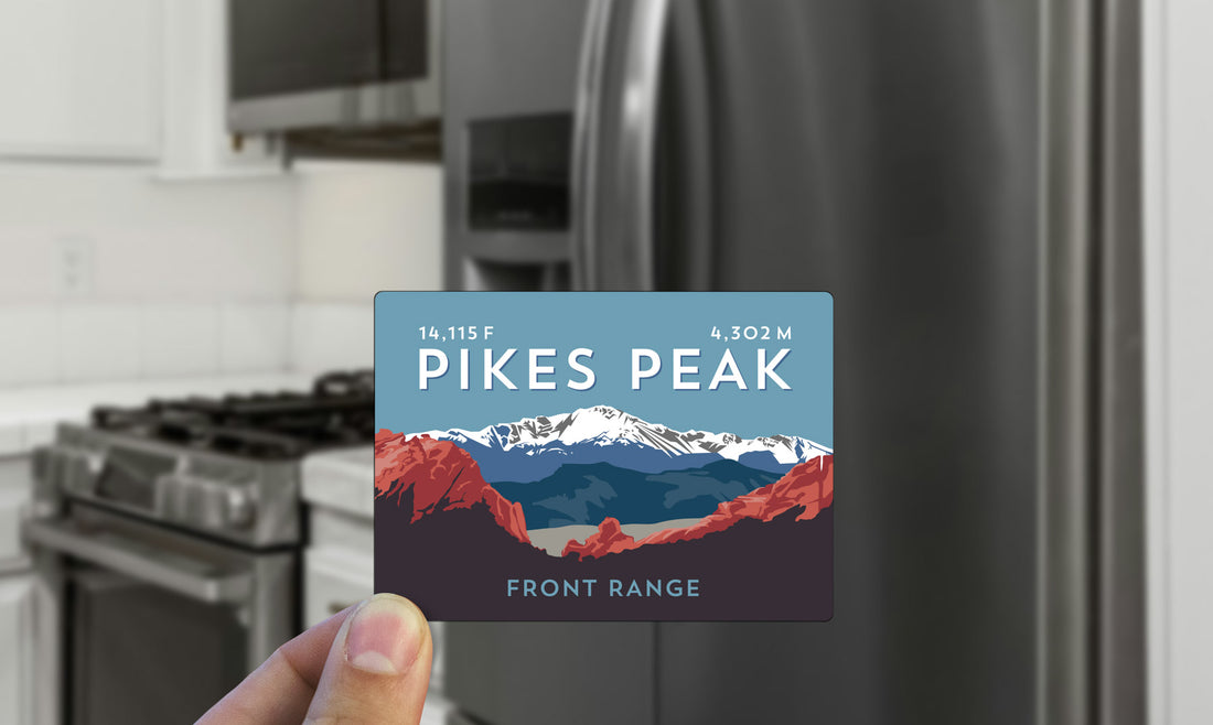 Pikes Peak Colorado 14er Magnet