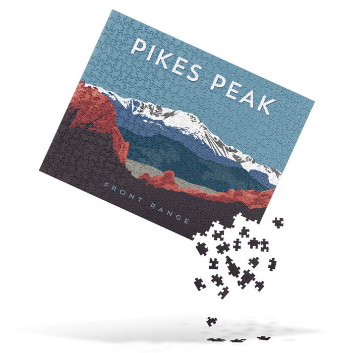 Pikes Peak Colorado 14er Mountain Jigsaw Puzzle