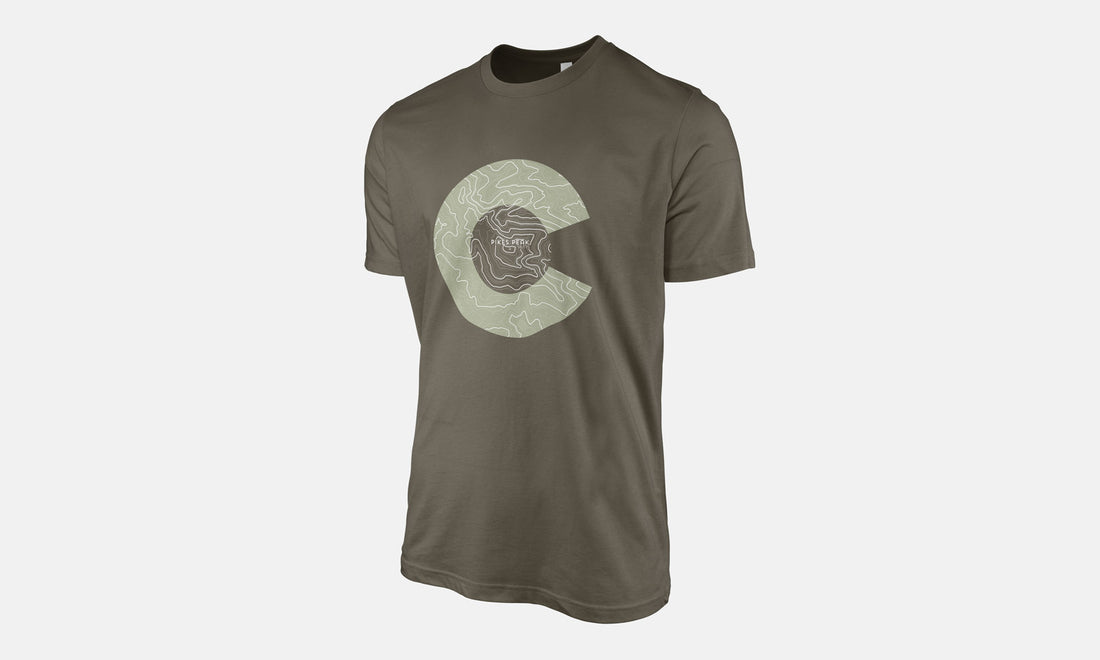 Pikes Peak Topo 14er Shirt