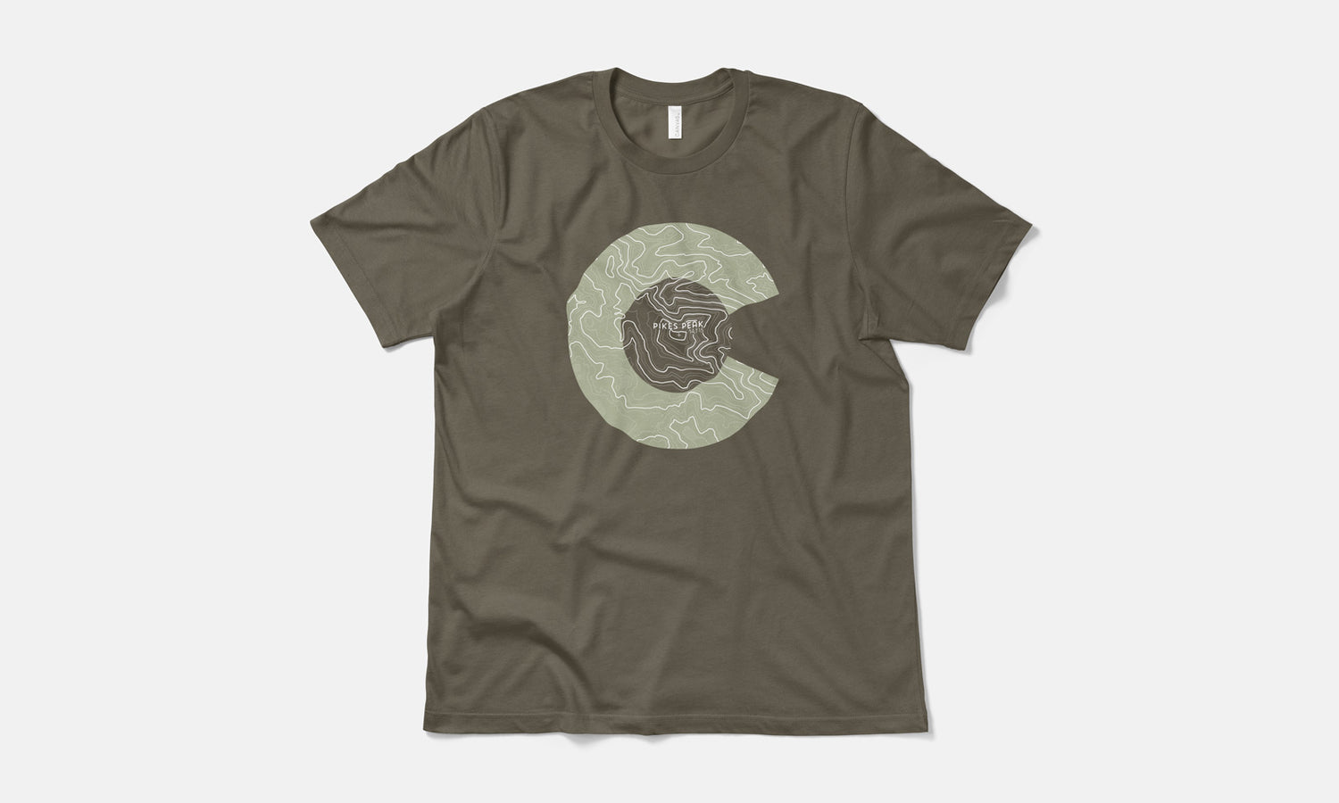 Pikes Peak Topo 14er Shirt