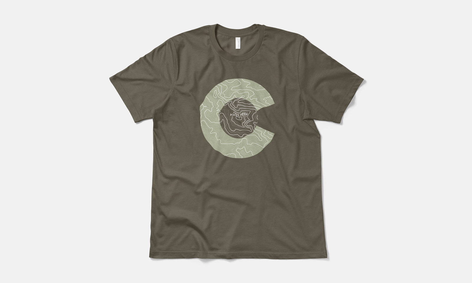 Pikes Peak Topo 14er Shirt
