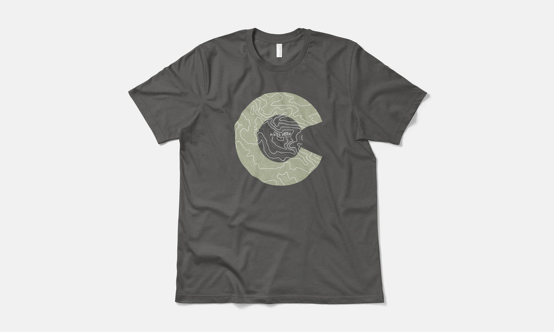 Pikes Peak Topo 14er Shirt